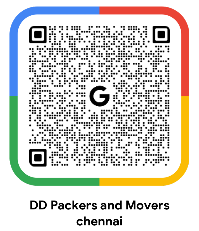 Google review QR code for DD Packers and Movers Chennai